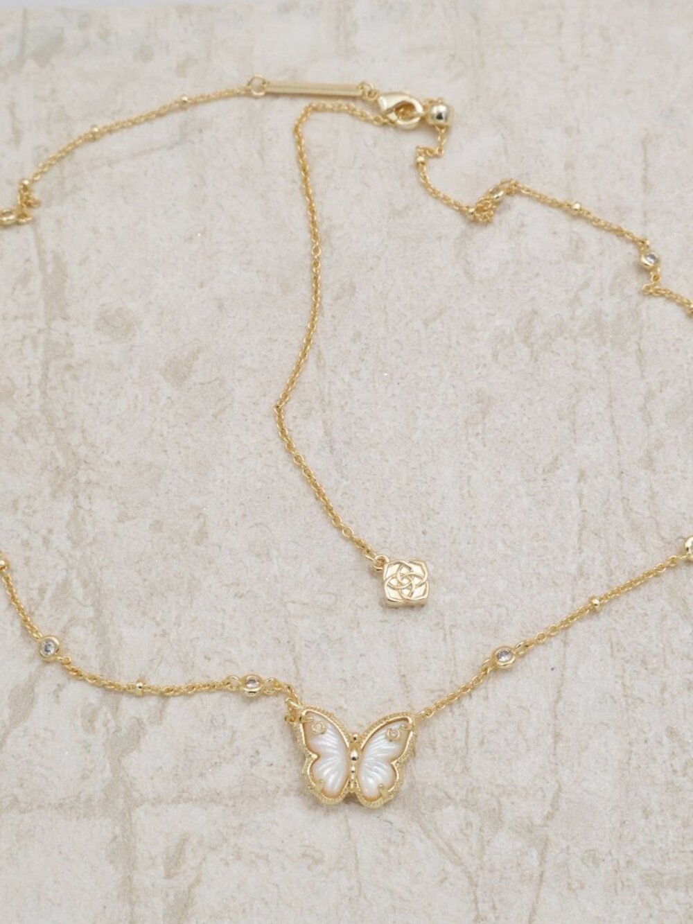Kendra Scott Cailey Butterfly Gold Pendant Necklace - Picture 2 of 2